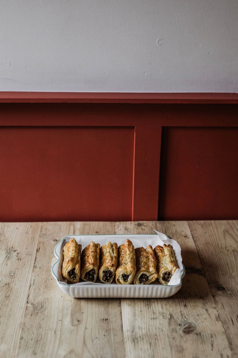 Pork & herb sausage rolls